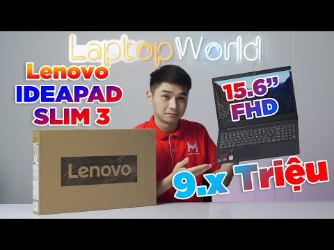 (VIETNAMESE) Trên tay Lenovo IdeaPad Slim 3 - 15ADA05 - Laptop dưới 10 Triệu ĐÁNG MUA - LaptopWorld
