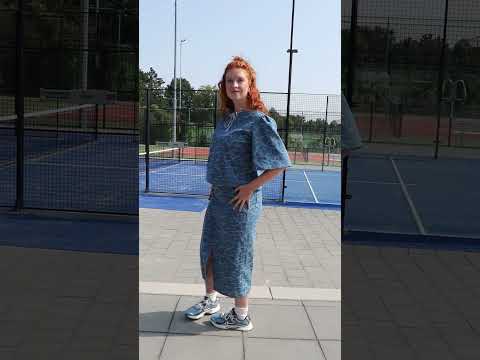 DENIM JACQUARD FLOWERS INDIGO (youtube video preview)