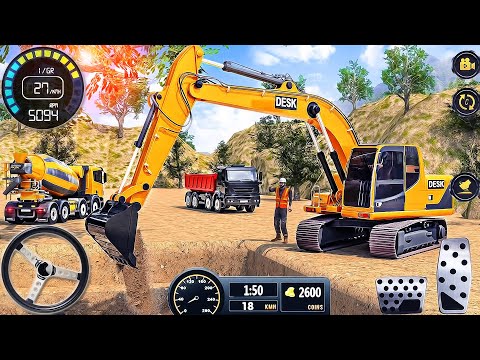 City Road Builder Construction 3D - Highway JCB Excavator Simulator - Android GamePlay #2