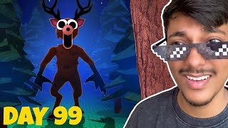 Surviving 99 DAYS In The Roblox Forest!!!