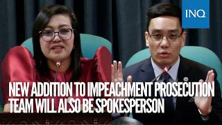 YouTube video thumbnail: New Addition to Impeachment Prosecution Team Will Also be Spokesperson