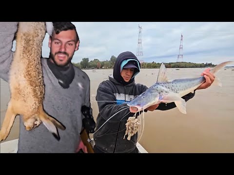 CAZA Y PESCA CON NICO REYNOSO. 🎣🐇🐰, 120 METROS Y A PURO PIQUE!