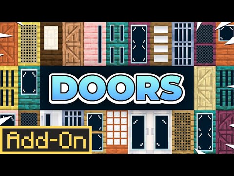 DOORS ADDON: 150+ New Custom, Secret & Cool Doors in Minecraft Bedrock Edition