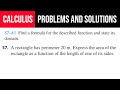Area and Perimeter of Rectangles