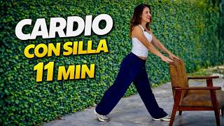 CARDIO en casa con SILLA | 11 min en ZONA 2