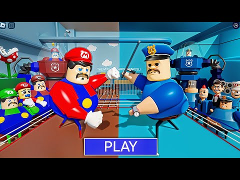 MARIO BARRY VS POLICE BARRY'S PRISON RUN! (OBBY)