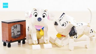 レゴ ディズニー 101匹わんちゃん 43271 ／ LEGO Disney Lucky & Penny 101 Dalmatians Puppies Speed build & Review