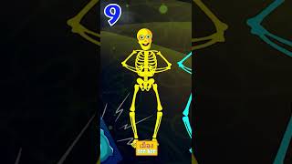 💀โครงกระดูกฮาโลวีน 10 ตัวเต้นรำในงานปาร์ตี้ #shorts #spooky #halloween #kidssong #teeheetownthai
