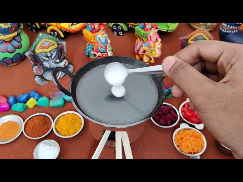 3 Types Of Dosa | Miniature Dosa | Miniature Cooking | Beetroot+Corriander+kara Dosa | EasyBreakfast