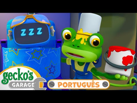 Gecko, Não Acorde Os Mecânicos! | MARATONA DO GECKO! | Desenhos Animados Infantis em Português