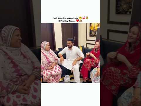 Rajab Eman bachu Ka nam sun Kay sharama Gaye❤️😂 #rajabfamily #rajabvlog #couplegoals #rajabeman