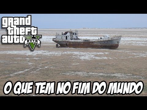 GTA V - O que tem no fim do mundo versão MOD MAR SECO