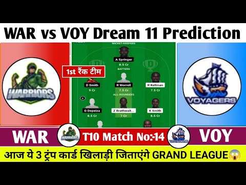 WAR vs VOY Dream 11 Prediction| WAR vs VOY Dream 11 Team| WAR vs VOY Team Comparison|