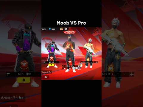 noob vs pro  #badshabhai #freefire #shorts #noob #noobvspro