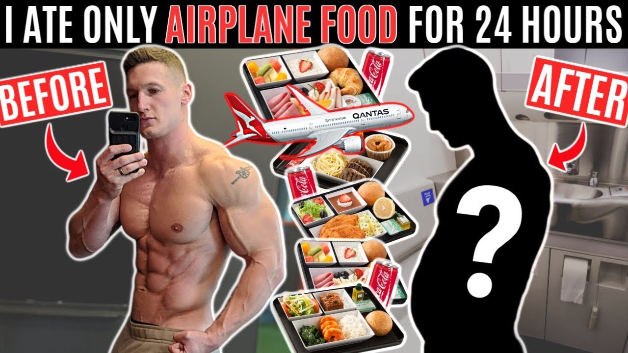 I ate nothing but AIRPLANE FOOD for 24 HOURS and this is what happened.