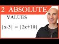 Solving Absolute Value Equations