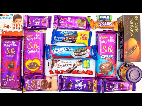 LOTS OF CANDIES CHOCOLATES DAIRY MILK SILK ASMR