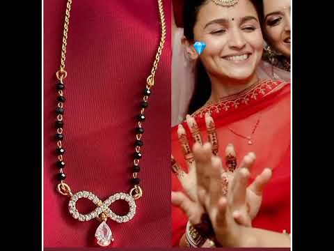 gold mangalsutra design Bollywood celebrities #kaitrinakaif #aliabhatt #sonamkapoor