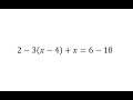 Solving Linear Equations and Verification