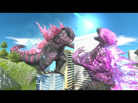 Godzilla 2000 X Shimo VS. Godzilla X kong! - Animal Revolt Battle Simulator