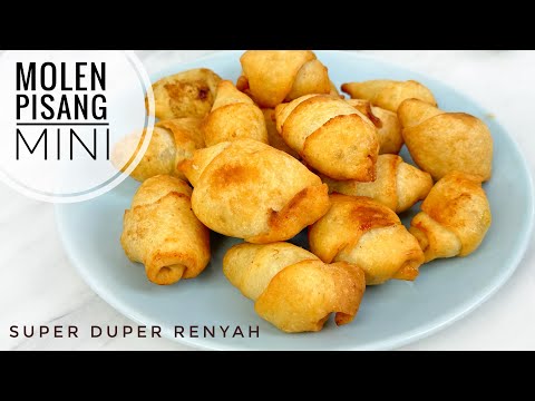 RESEP MOLEN PISANG MINI SUPER DUPER RENYAH BUANGETTT !!! SIMPEL PRAKTIS SAT SET