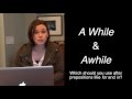 Understanding 'A While' vs. 'Awhile'