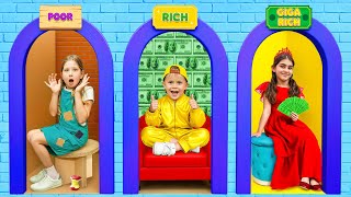 Oliver & Pobre vs Rico vs Super Rico – Desafio da Casa de Brincar