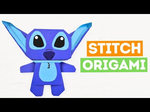 Cómo hacer STITCH de papel en origami paso a paso