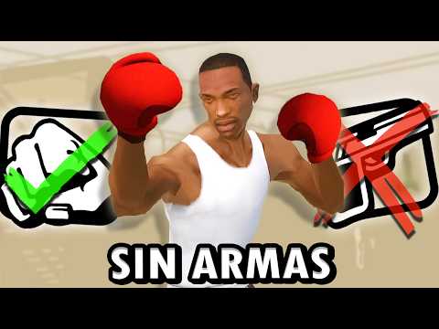 Me Pasé el GTA San Andreas pero sin Utilizar Armas 👊🚨