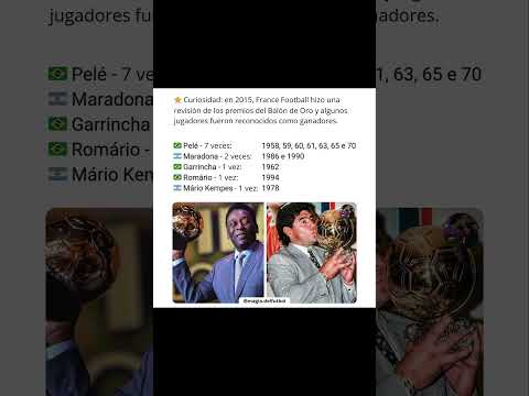 Hasta 1994, solo los jugadores europeos podían competir por el Balón de Oro… 🐐👑 #pelé #messi #cr7