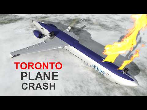 How Plane Crash & Flip Over in Toronto?