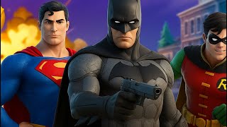 BATMAN, SUPERMAN & ROBIN in Fortnite?! Goofy Trio Wrecks in Zero Build! 💥😂 | Chapter 6 Season 3
