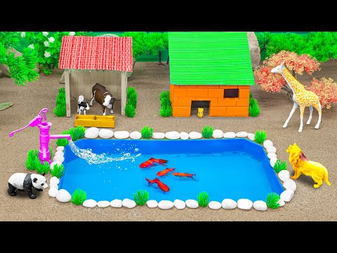 Fun Farm Animals Toys For Kids - Let's Make a Farm in the Sandbox