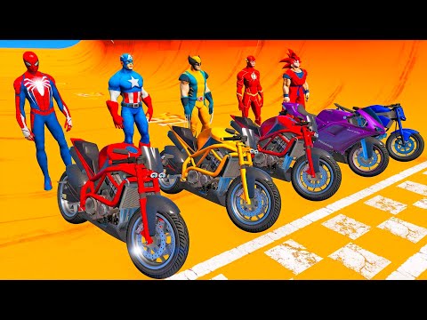 HOMEM-ARANHA PARKOUR COM MOTO - GTA V