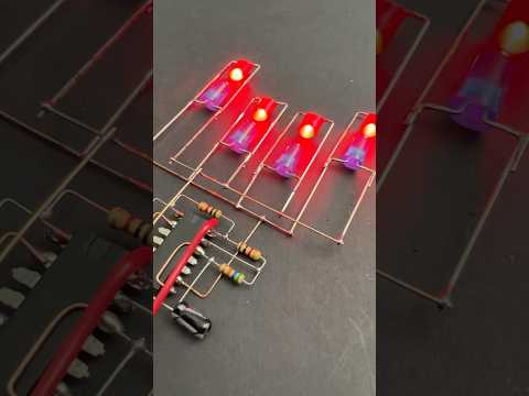 Amazing LED chaser Circuit | Diy Electronics Idea #electronics #ledchaser