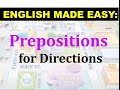 Prepositions for Location Descriptions
