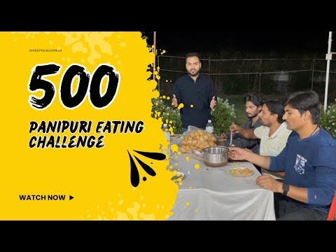 500 Panipuri Eating Challenge | कोण बनला पाणीपुरी किंग? पाणीपुरी स्पर्धा | Indian Golgappe | Game