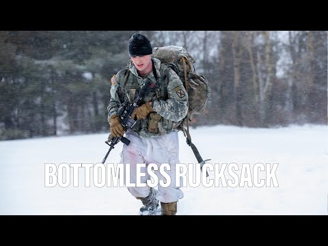 How many items are in this soldier’s winter rucksack?