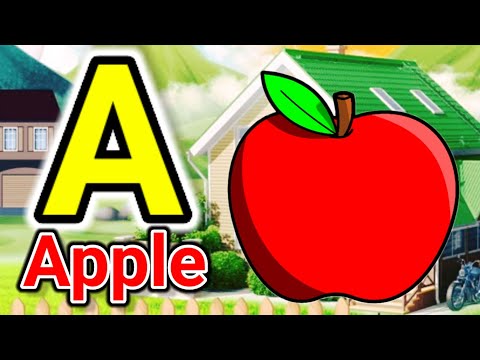 preschool and toddler learning video | phonics sounds | a for apple b for ball | #toddlers #kids  16