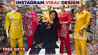 दिल्ली में फैक्ट्री से कुर्ती 😍 Biggest Manufacturer of India ❤️ CORDSET 😍 Designer Kurti wholesale