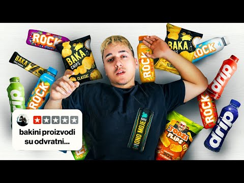 24 SATA JEDEM SAMO PROIZVODE BALKANSKIH YOUTUBERA! (BAKA PRASE, MUDJA, DEX ROCK..)