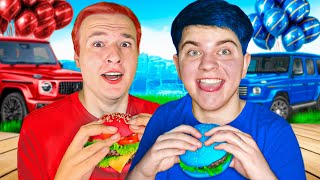 ŽIVIMO U CRVENOJ I PLAVOJ BOJI 24H U GTA 5🍎🥶 *svađa*