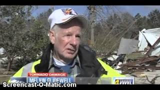 Pearl River County Tornado Damage on Christmas Day 2012