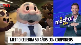 Metro celebra sus 50 años con una gran fiesta de corpóreos | El medio día