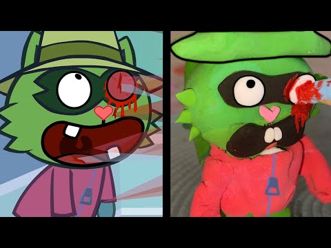 Happy Tree Friends  Parody Side by Side. Swelter Skelter