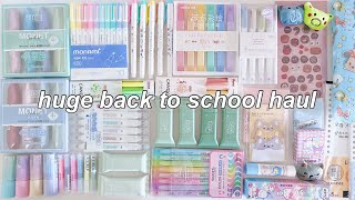 Huge back to school stationery haul 2024 ft. stationerypal 🧸 aesthetic school supplies 🎀