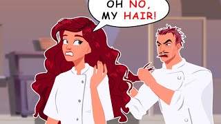 My boss shaved me bald to sell my hair to desperate, balding clients!