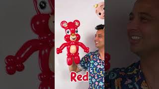 Mr Balloon Makes Colorful Animals🎈Party Time with CoComelon #cocomelon #shorts