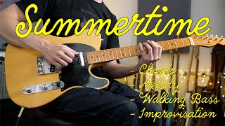 Summertime - Complete guide to an essential Jazz tune - Melody, chords, walking bass, improvisation