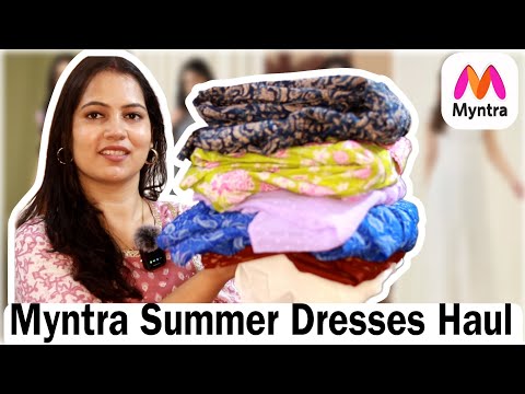 Myntra Affordable summer dresses Under Rs.1000 |Myntra dresses haul|TipsToTop By Shalini#myntradress